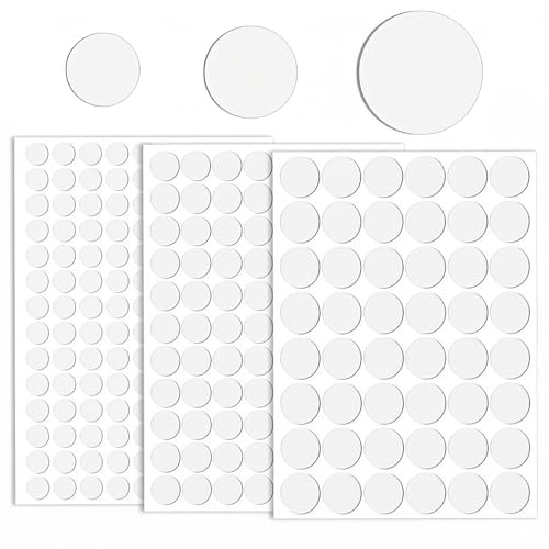 Cache-trous de vis en PVC blanc autocollant et anti-poussière pour meuble bois