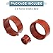 X AUTOHAUX 3pcs Red Turbo Intake Seal Rubber A6420940080 for Mercedes-Benz R320 2007-2008 for Mercedes-Benz E320 2007-2008 for Mercedes-Benz ML320 2007-2008