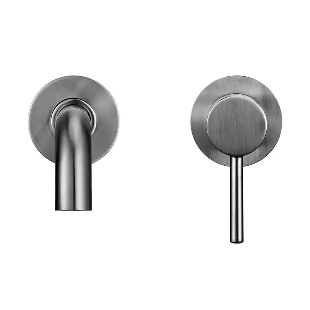 Boquilla Giratoria de 360 Grados de Níquel Cepillado de Pared, Grifo de Mezclador de Tanque de Desviación de un Solo Mango Bg - 260Mm, TOMRAIN, GM - 150 mm,