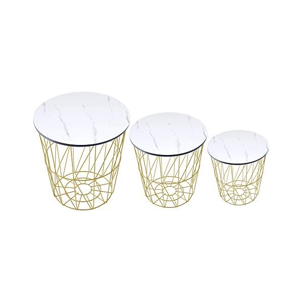 MeJa Round 3-pcs set End Table - Image 7