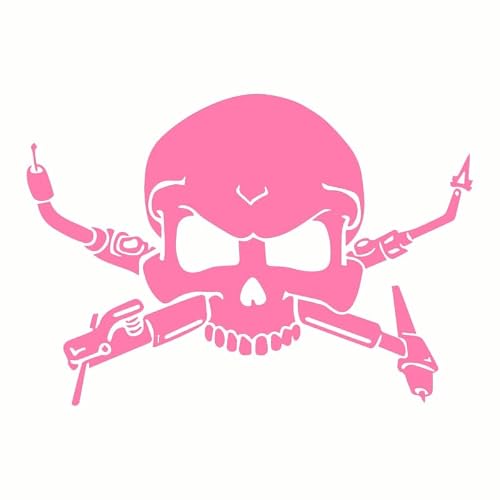 HAfgDJ 12.7 * 8.9 Cm Car Stickers, Fun Welder Skull Reflective Stickers, Car Fun Stickers, Motorcycle Decals