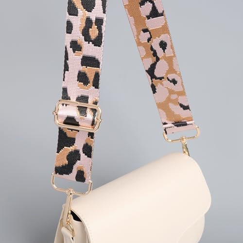 Image of chushui Leopard Print Purse Strap for Women,Adjustable Crossbody Bag Strap