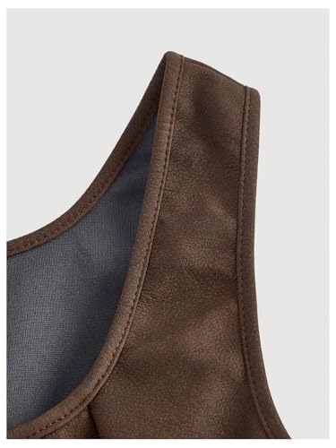 GORGLITTER Women's Western Cowgirl Rodeo Outfit Sleeveless Lace Up Vest Tops Vintage Renaissance Corset Tops4