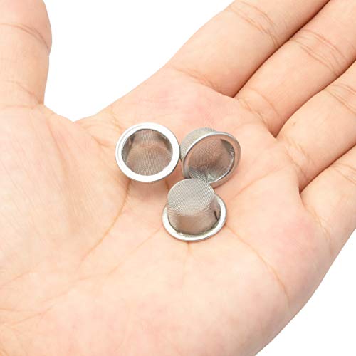 30pcs Pipe Screens Filters 1/2inch Crystal Pipe Screens Stainless Steel Metal Screen Filter for Crystal Tobacco Pipes with Box Packed - Thumbnail 7