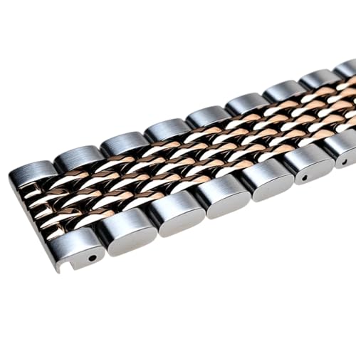 London Craftwork 20mm 20mm ステンレススチール ライスビーズブレスレット ストレートエンド オメガ007 シーマスター プラネットオーシャン対応 22mm ステンレススチール 宝石なし