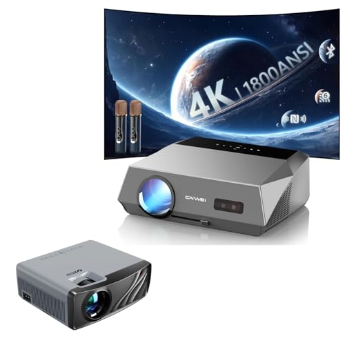 Image of Daylight Auto Focus 4K Projector Home Theater Karaoke with Portable 5G WiFi Projector
