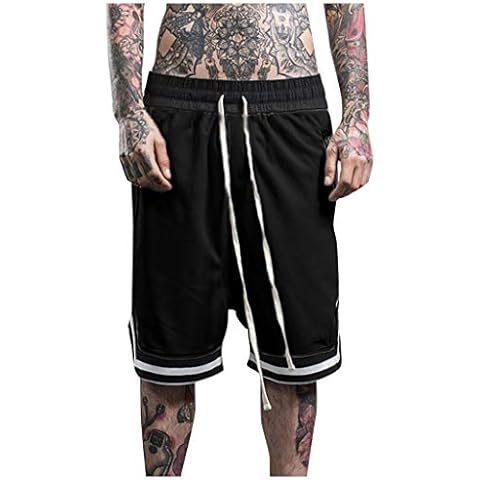 Menge Men's Retro Basketball Shorts with Pockets Cover