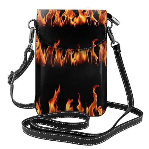 Impression de flammes multicolores sur sac portefeuille femmes tendance