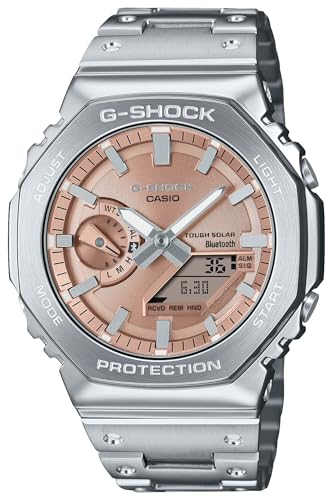 Casio GM-B2100 Classic Color Wristwatch, Silver/Copper Full Metal