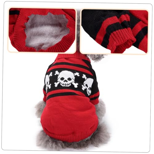 Disfraz Halloween Suéter Calavera para Perros Talla L miniatura 5