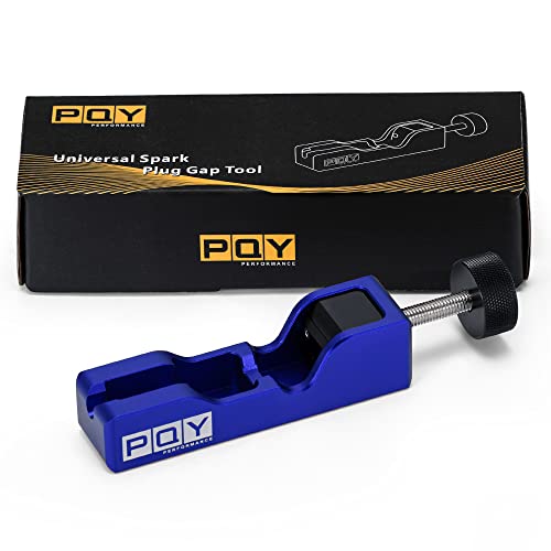 Image of Universal Spark Plug Gap Tool, Spark Plug Gapper Gapping Tool Adjuster for Most 10mm 12mm 14mm 16mm Sparkplug Blue