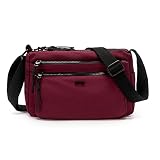 ETidy Casual Nylon Shoulder Bag For Women Waterproof Lightweight Bookbag Crossbody Purse Hobo Bag(Bu