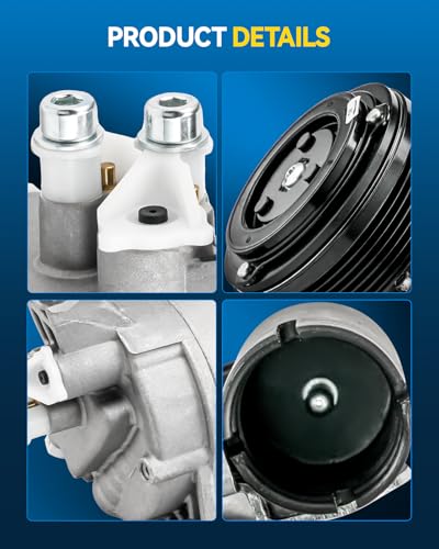 Image of PHILTOP C1847 Air Conditioner AC Compressor with Clutch for Mini Cooper 2002-2007, 2008 1.6L