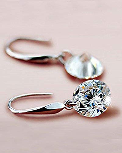Image of Nilu's Collection Enchanting Light Weight Cubic Zircon Crystal Drop Earrings for Women and Girls, for Daily Use, Office Use