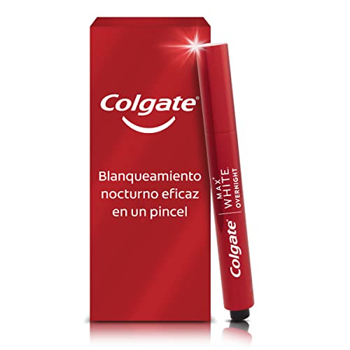 Colgate, Pincel Blanqueador Max White Overnight, Blanqueamiento Dental Mientras Duermes, 2,5ml