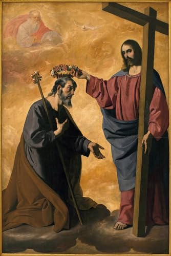 Affiche Le Christ chantant Saint Zurbaran impression sur toile premium 60x90