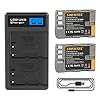 2X Shentec EN-EL3 Kamera Akku für Nikon EN-EL3 EN-EL3a EN-EL3e ENEL3e DSLR D100 D200 D300 D300s D50 D70 D700 D70s D80 D90 D900