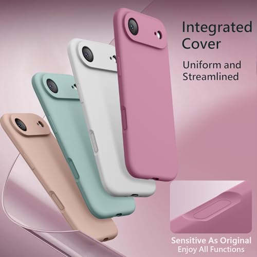 Image of FireNova Magnetic for iPhone Air Case, Compatible with MagSafe, [Integrated Silicone Camera Control Button] [Camera Protection] Microfiber Lining Phone Case for iPhone 17 Air, 6.5 inch, Lilac Purple