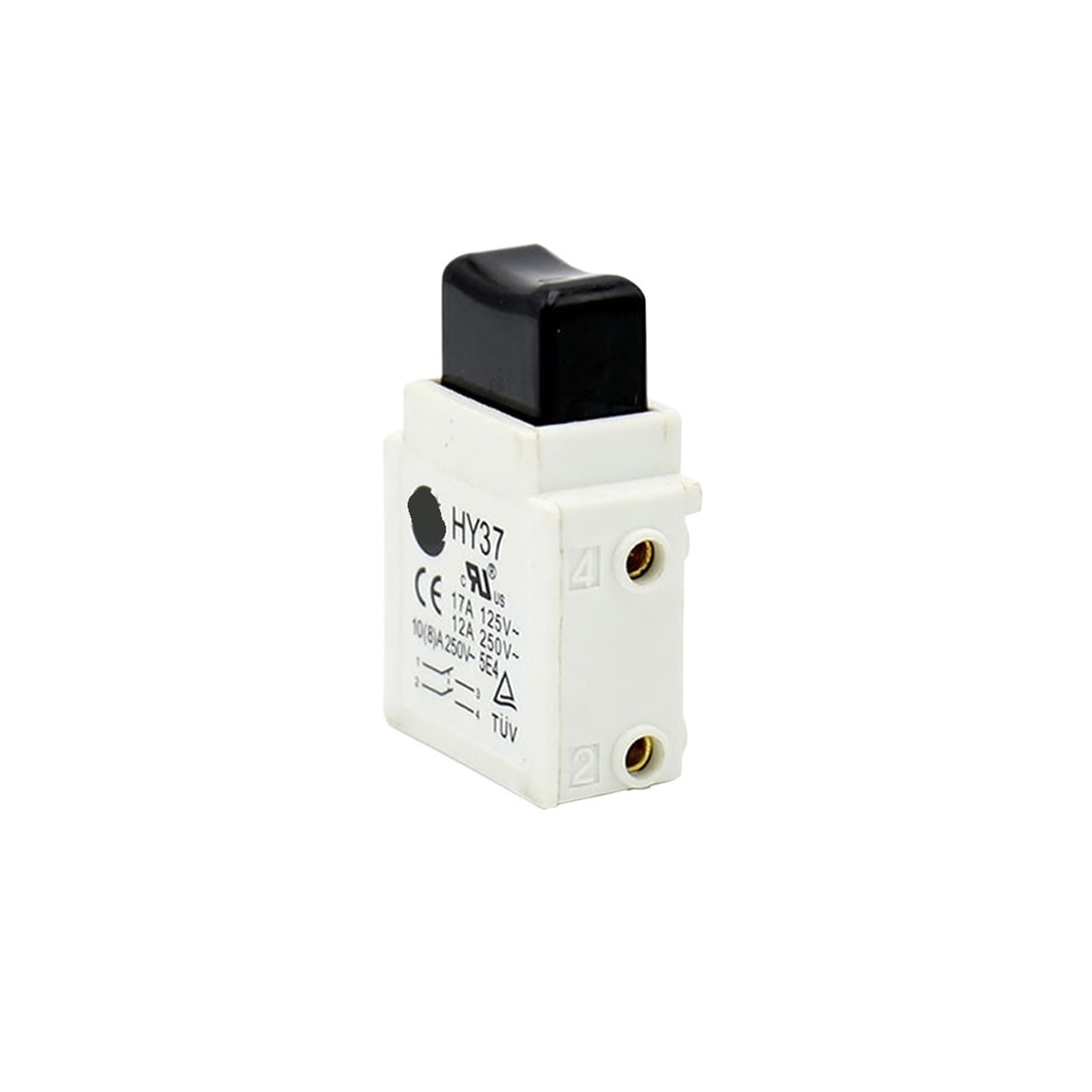 Interrupteur à gâchette anti-poussière 17A bouton double tension électrique de sécurité