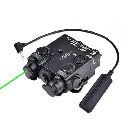 Nylon DL-A2 Box Aiming Laser Sight(with IR Laser + Green Laser + LED Whitelight Flashlight + Mount) & Modular Remote Wire Control Pressure Switch, Black