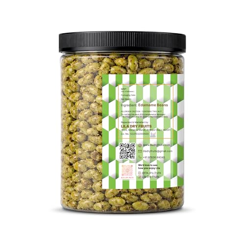 Image of LILA DRY FRUITS Edamame Roasted Salted Flavour 100 Gms Beans Flavoured Edma Beans Crunchy Protein Rich Snack | Healthy Edamamme Bean for Daily Snacking & Fitness Diet Perfect for Gifting
