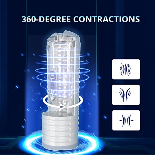LOVENSE Max 2 Automatic Male Masturbator, Electric Vibration Machine Pocket Pussy with 360 Degree Contractions, Massager Penis Stroker Sucking Toys, 3D Realistic Pussy Pocket Oral Sex Toys for Men