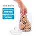 Airtight Glass Cookie and Candy Jars With Lids, Glass Jars For Food Storage, Set Of 2 (0.5 Gallon)