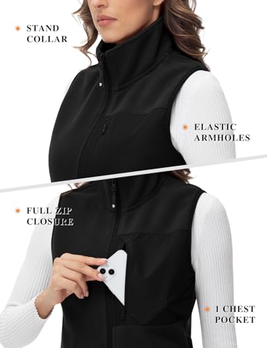 Rdruko Women's Fleece Vest Lightweight Warm Outerwear Sleeveless Jacket with 5 Pockets for Fall & Winter4