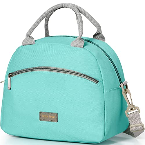 Lunch Bag Women Insulated Lunch Bag For Men Waterproof Lunch Cooler Bag Insulated Lunch Box For Women Portable Reusable Lunch Bag Two-Tone,With Adjustable Straps Can Be Used For Work,Green&Grey #TOP4