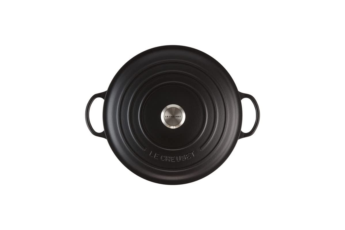 Le Creuset Marmita de hierro fundido, diámetro 32 cm, 7 L, Negro Mate, 21114320000430