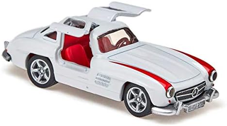 siku 1470, Mercedes-Benz 300 SL, Metal/Plastic, White/Red, Toy car for children, Opening gull wing doors