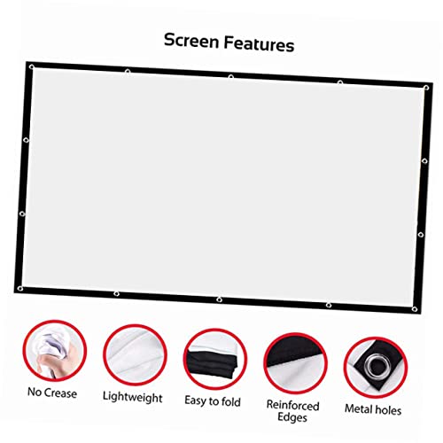 Pantalla de proyección portátil MERRYHAPY para cine en casa miniatura 2
