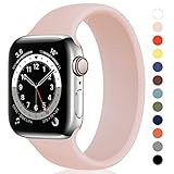 Unnite Stretchy Solo Loop Bands Compatible for Apple Watch Band 38mm 40mm 41mm 42mm 44mm 45mm, Silic