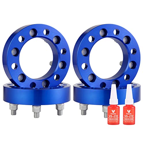 RSOXTECH 6x5.5 to 6x135 Forged Wheel adapters 4pcs 2 inch（50mm） with M14x1.5 Studs for Aftermarket Wheels with 6x135 PCD, Compatible with Chevy Silverado Tahoe Suburban Yukon Sierra