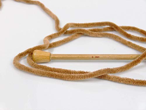 Lot Of 4 X 100Gr Skeins Ice Yarns Chenille Baby (100% Microfiber) Yarn Light Brown #TOP2