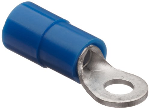 Terminal à anneau isolé nylon bleu 16-14 AWG Morris Products Goujon 4