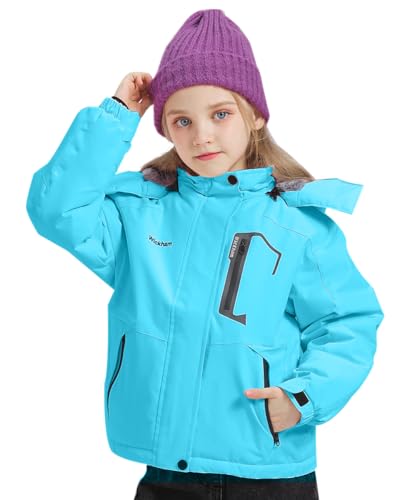Wickham WG/001 Girl'S Waterproof Ski Jacket Winter Warm Fleece Lined Snow Windproof Jackets Removable Hood Ski Coat thumb #4