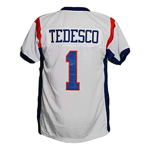Qimei Harmon Tedesco #1 Blue Mountain State Football Movie Jersey c3 White