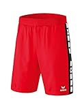 Material:100 % Polyester. Erima Herren Classic 5-C Shorts, rot/schwarz, M