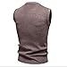 Sweater Vest for Men Classic Striped Pullover Fall Casual V Neck Sleeveless Sweaters Knitwear Tops Waistcoat Sweater Coffee