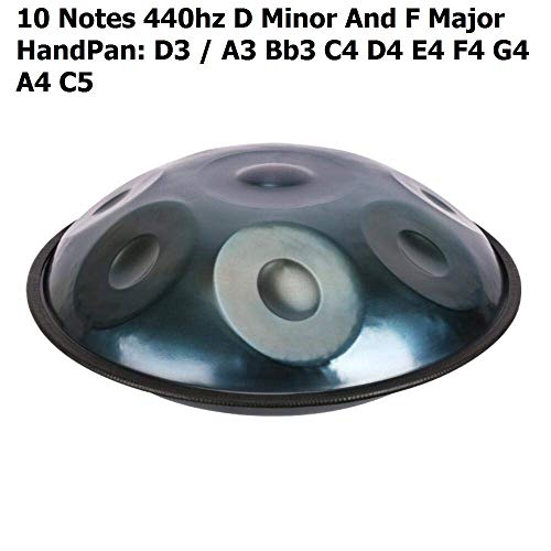 Handpan de 22 pulgadas 10 notas de nivel inicial negro miniatura 2