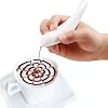 Spice Pen for Electrical Coffee Art for Latter &Food,DIY a Variety of Special Creative Pattern with All Natural Materials-Coffee Grounds, Cocoa Powder, Ground Sugar (White)