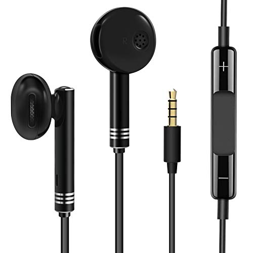 Earbuds,Wired Ear Buds Headphones with Stereo Bass Driven Sound,Earphones Fits Small Ear,Comfortable and Secure Fit,Earbuds with Microphone and Volume Control,Decent Packing