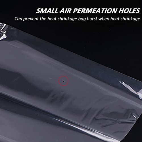 200 Stück Schrumpffolienbeutel YUTOU 10 * 16cm Wasserdicht POF Hitze schrumpfen Taschen Transparent Schrumpffolie Beutel Shrink Wrap Taschen für Seifen Badebomben Kerzen kleine Geschenkverpackungen