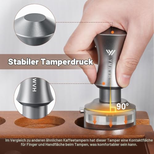 YMWVH Espresso Tamper 53,3mm Kaffee Tampers – Ansicht 6