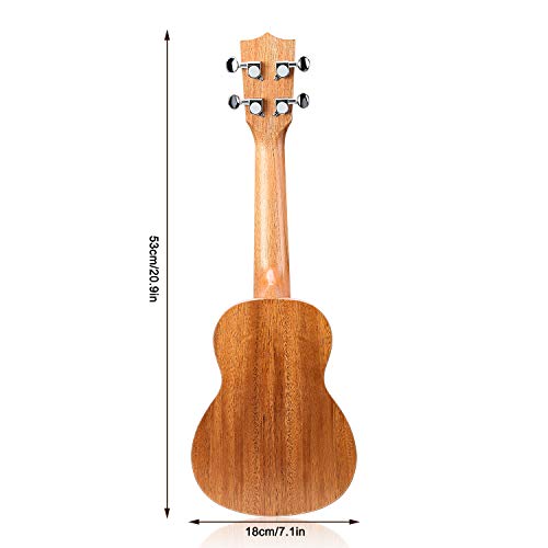 Ukulélé Soprano Matte Mahogany - Les Beatles, Paul McCartney, John Lennon, RIngo Starr, George Harrison Ukulélé Soprano Matte Mahogany – Image 4