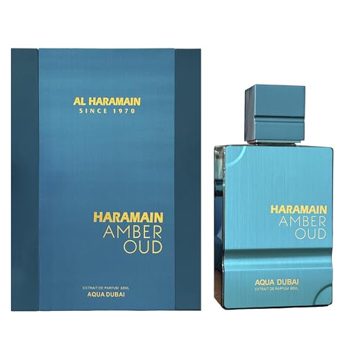 Al Haramain Amber Oud - Aqua Dubai - Cologne for Men and Women - Bergamot, Amber, Musk Fragrances - Long Lasting Perfume for Men and Women - 60ml (2.0 oz)