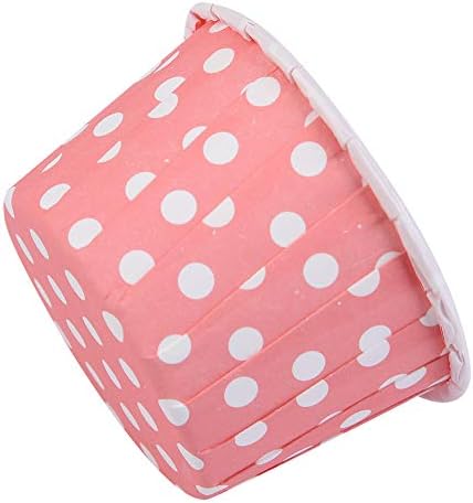 Fdit 100PCS Medium Cupcake Liners Paper Round Cake Baking Cups Muffin Cases Wedding Home Party(Pink)