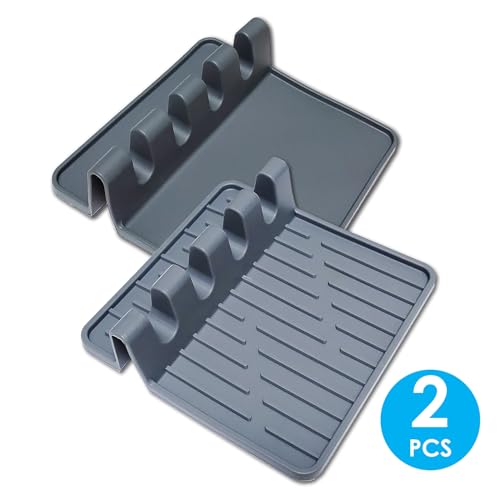 Image of Paint Brush Holder Set, Portable Silicone Stands with 4 Slots, 2 Pack