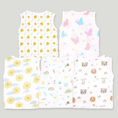 Image of Kidbea Extra Soft Mulmul Cotton Jhabla Cloth for New Born Baby Set